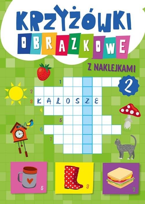 okładka Krzyżówki obrazkowe z naklejkami 2 książka | Opracowanie zbiorowe