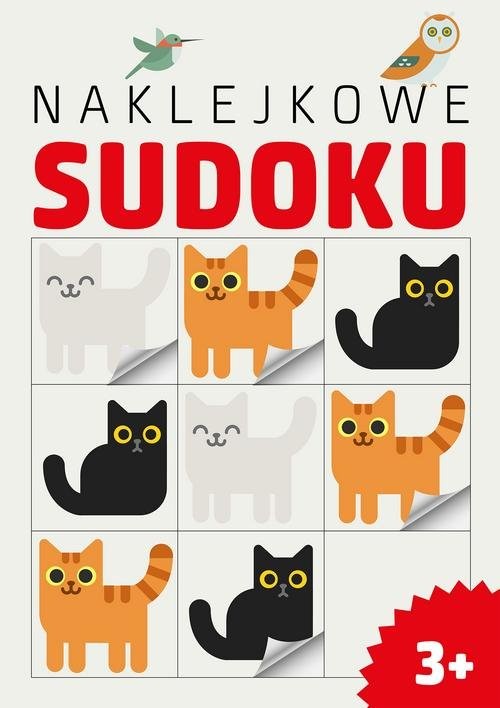 okładka Naklejkowe sudoku 3+ książka | Opracowanie zbiorowe