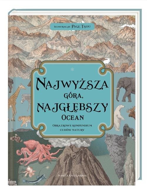 okładka Najwyższa góra najgłębszy ocean Obrazkowe kompendium cudów natury książka | Kate Baker, Zanna Davidson