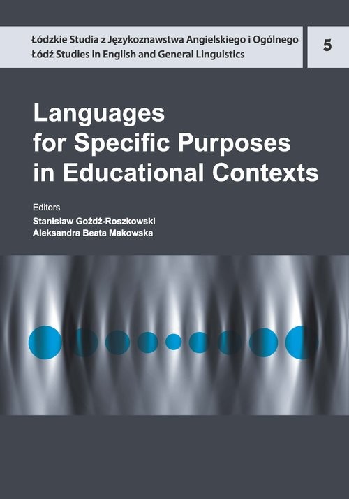 okładka Languages for Specific Purposes in Educational Contexts książka