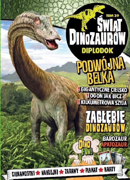 okładka Świat Dinozaurów. 39 DIPLODOK książka