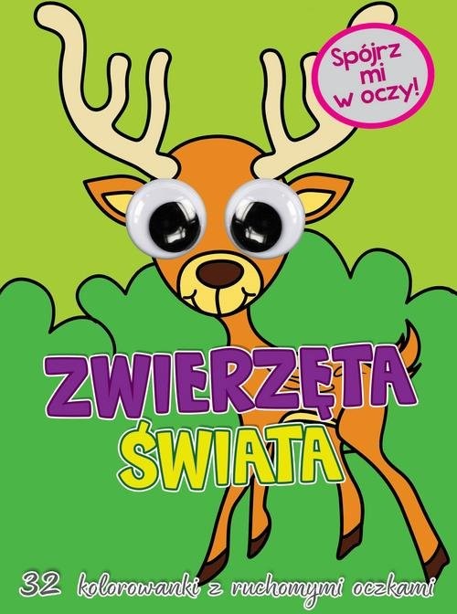 okładka Kolorowanka z oczkami Zwierzęta świata książka | Opracowanie zbiorowe