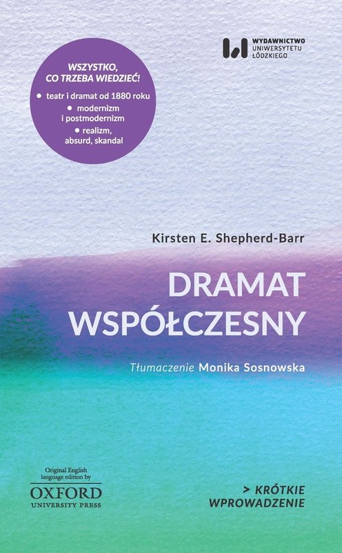 okładka Dramat współczesny Krótkie Wprowadzenie 17 książka | Shepherd-Barr KirstenE.