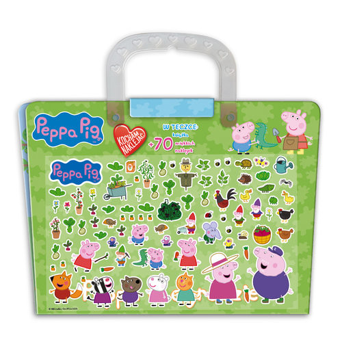 okładka Świnka Peppa Kocham naklejać książka | Opracowanie zbiorowe