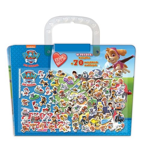 okładka Psi Patrol Kocham naklejać Teczka z naklejkami książka | Opracowanie zbiorowe
