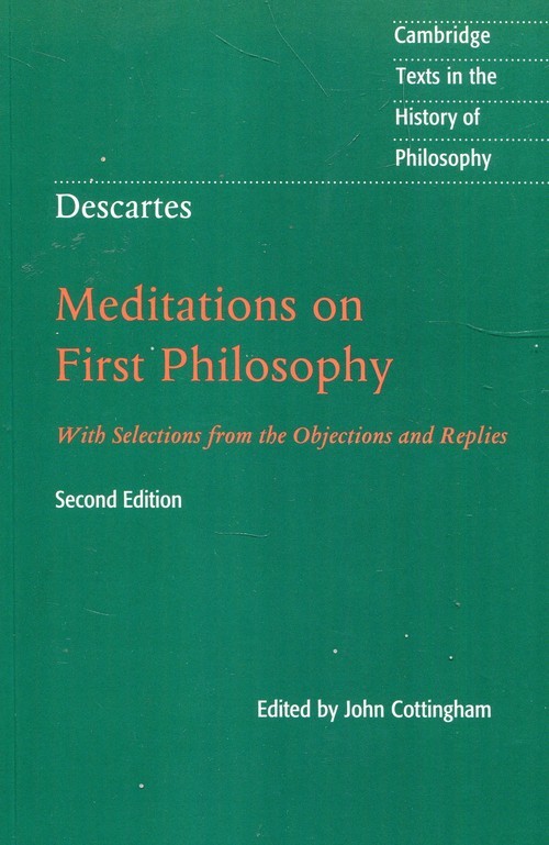 okładka Descartes Meditations on First Philosophy książka | John Cottingham