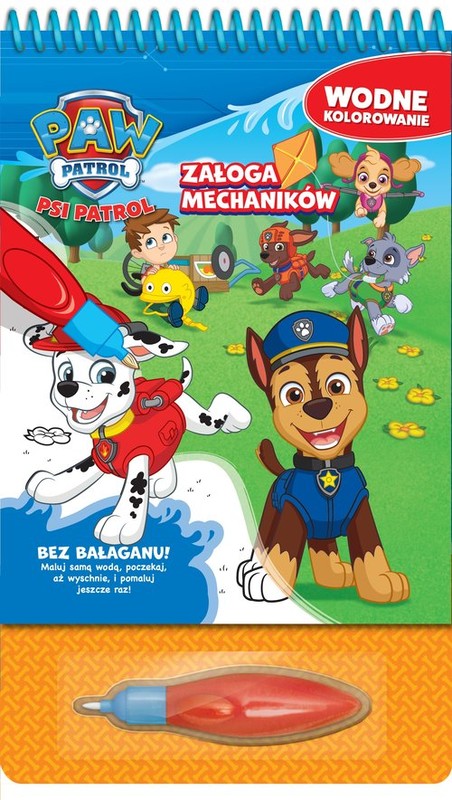 okładka Psi Patrol Wodne kolorowanie 3 Załoga mechaników książka | Opracowanie zbiorowe
