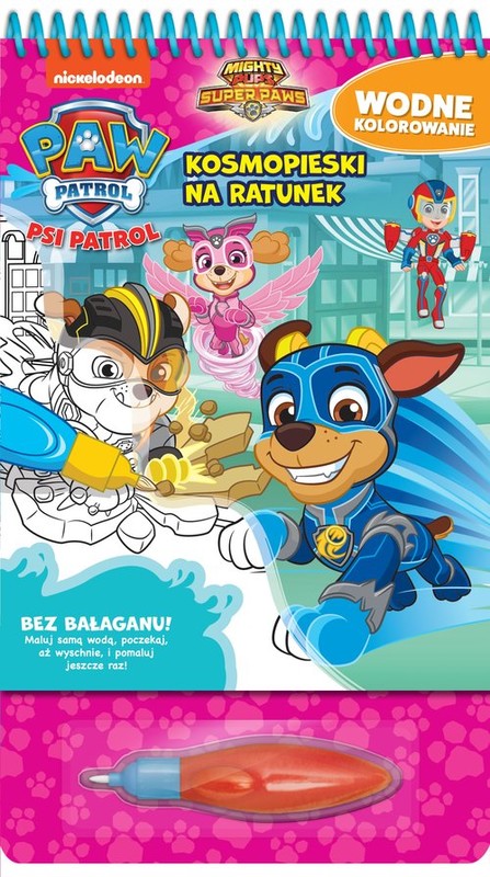 okładka Psi Patrol Wodne kolorowanie 4 Kosmopieski na ratunek książka | Opracowanie zbiorowe