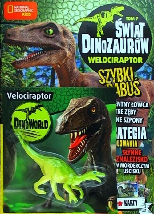 okładka Świat Dinozaurów 7 Welociraptor książka