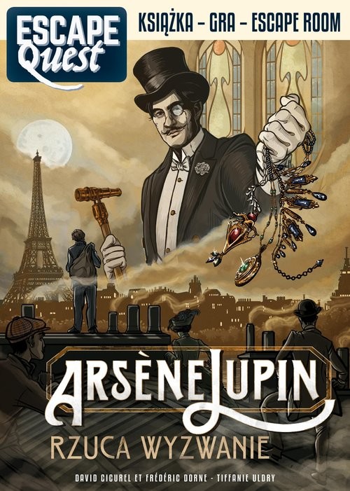 okładka Arsene Lupin rzuca wyzwanie Escape Quest książka | Frederic Dorne