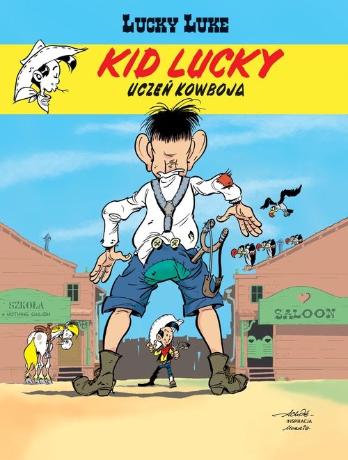 okładka Lucky Luke Kid Lucky Uczeń kowboja książka | Achdé Achdé