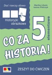 okładka Dać rzeczy słowo. Co za historia! ćw. 5 elementów książka | Iwona Pietrzyk, Marika Litwin