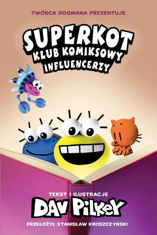 okładka Influencerzy. Superkot. Klub komiksowy. Tom 5 książka | Dav Pilkey