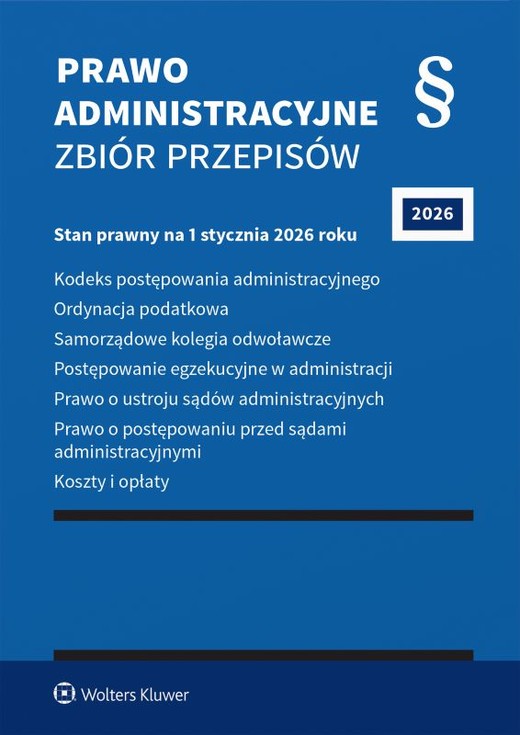 okładka Prawo administracyjne. Zbiór przepisów. 2026 książka | Opracowanie zbiorowe