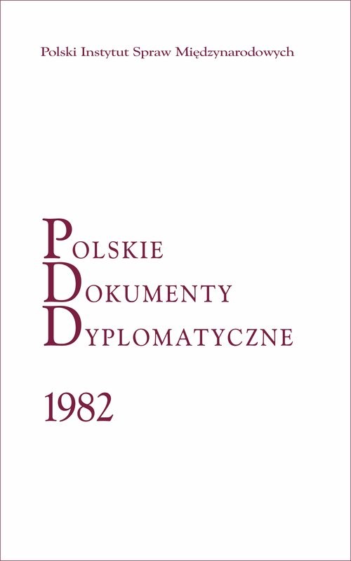 okładka Polskie Dokumenty Dyplomatyczne 1982 Kampania na Tajwanie książka