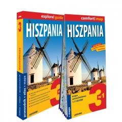 okładka Explore!guide Hiszpania 3w1: przewodnik + atlas książka | Praca Zbiorowa