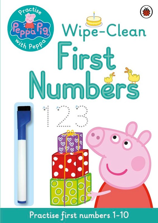 okładka Wipe-Clean First Numbers. Peppa Pig wer. angielska książka | Opracowanie zbiorowe
