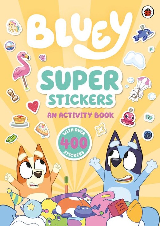 okładka Bluey Super Stickers wer. angielska książka | Bluey