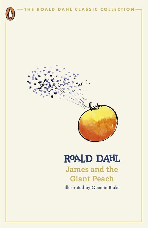 okładka James and the Giant Peach wer. angielska książka | Roald Dahl