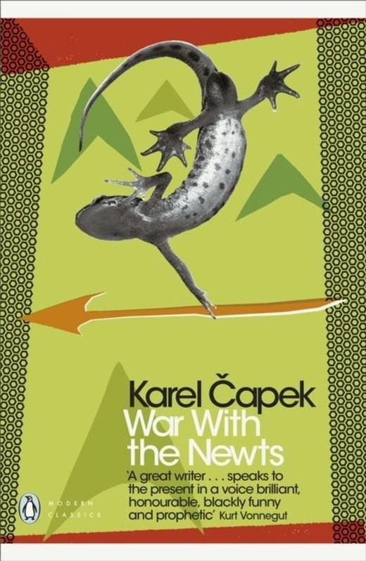 okładka War with the Newts wer. angielska książka | Karel Čapek