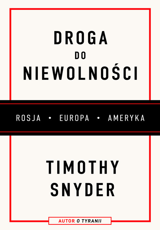 okładka Droga do niewolności ebook | epub, mobi | Timothy Snyder