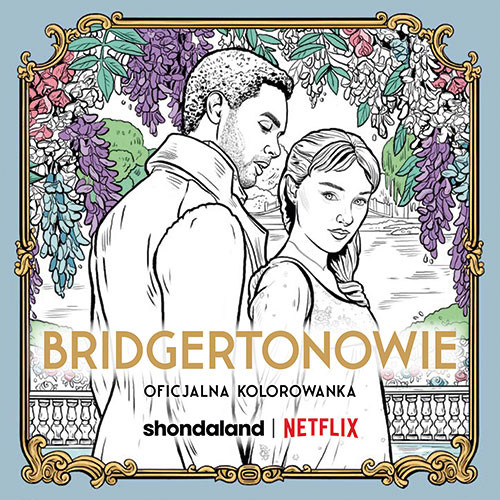 okładka Bridgertonowie. Oficjalna kolorowanka książka | Netflix