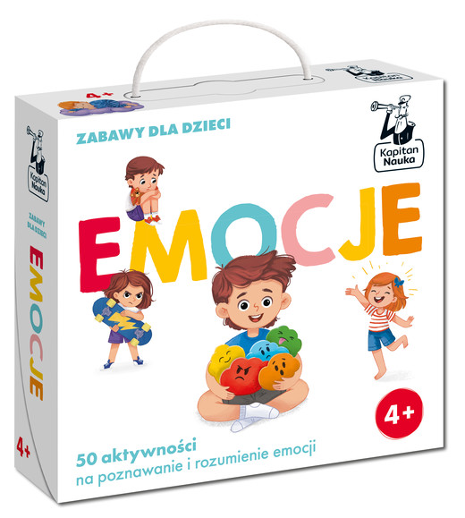 okładka Emocje. Zabawy dla dzieci. Kapitan Nauka książka | Filipiak Martyna