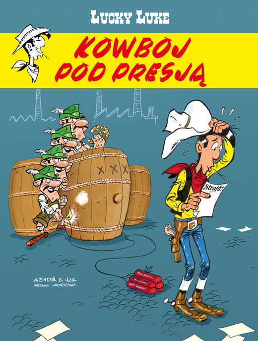 okładka Kowboj pod presją. Lucky Luke książka | Achde, Julien Berjeaut