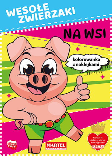 okładka Na wsi. Wesołe zwierzaki + naklejki książka | Maciej Ratajczyk, Natasza Korpik