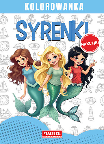 okładka Syrenki. Kolorowanka z naklejkami książka | Maciej Ratajczyk