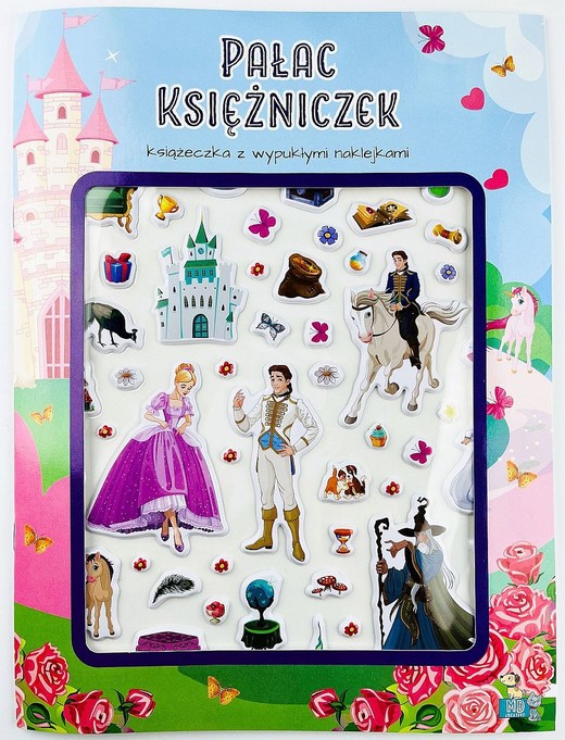 okładka Pałac księżniczek. Książeczka z wypukłymi naklejkami książka | DTagency