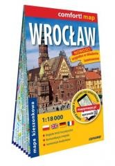 okładka Comfort! map Wrocław 1:18 000 mapa kieszonkowa książka | Praca Zbiorowa