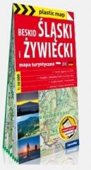 okładka Plastic map Beskid Ślaski i Żywiecki w.2022 książka | Praca Zbiorowa