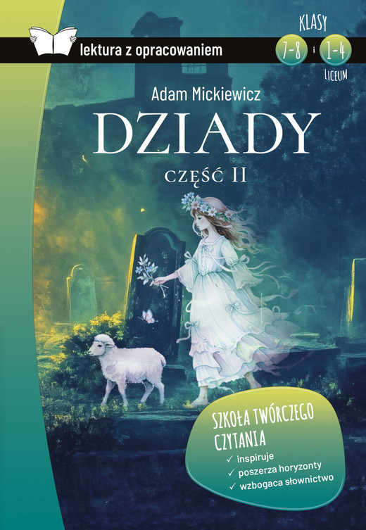 okładka Dziady część II. Lektura z opracowaniem książka | Adam Mickiewicz
