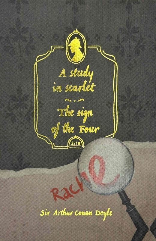 okładka A Study in Scarlet & The Sign of the Four. Wordsworth Collector's Editions wer. angielska książka | Arthur Conan Doyle