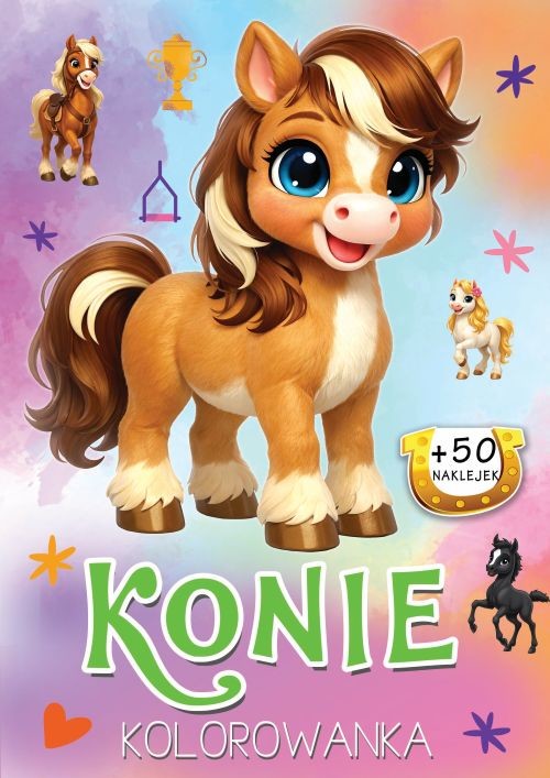 okładka Konie. Kolorowanka książka | Opracowanie zbiorowe