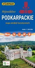 okładka Mapa Podkarpackie 101 atrakcji turystycznych książka | Praca Zbiorowa