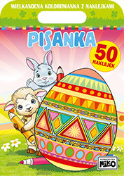 okładka Pisanka. Wielkanocna kolorowanka z naklejkami książka | Artur Rajch