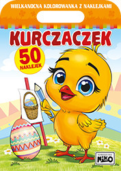 okładka Kurczaczek. Wielkanocna kolorowanka z naklejkami książka | Artur Rajch