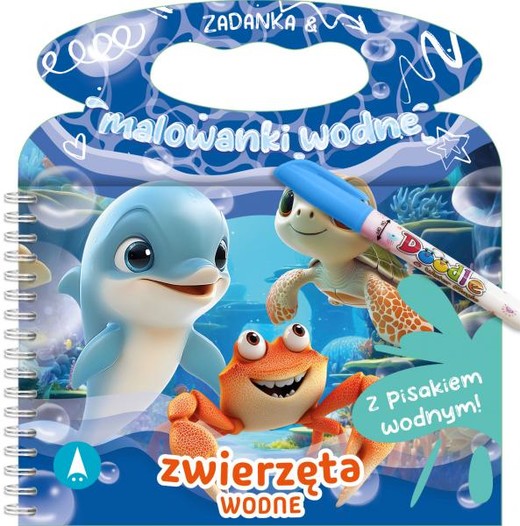 okładka Zwierzęta wodne. Zadanka & malowanki wodne książka | Wioleta Żyłowska