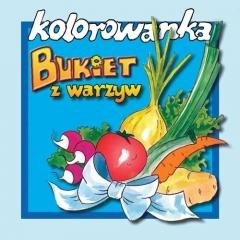 okładka Bukiet z warzyw - kolorowanka książka | Anna Rolińska