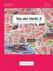okładka Via dei verbi 2 książka z kluczem odpowiedzi książka | Alessandra Giglio, Laura Morano