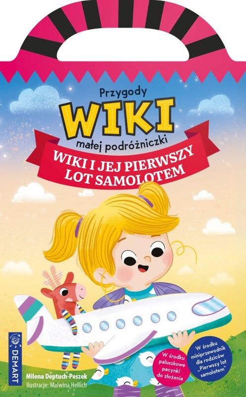 okładka Wiki i jej pierwszy lot samolotem. Przygody Wiki, małej podróżniczki książka | Milena Deptuch-Peszek