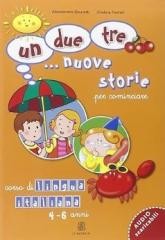 okładka Un due tre nuove storie starter podręcznik książka | Alessandry Brunetti, Cristiny Ferrari