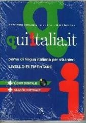 okładka Qui italia.it livello elementare A1-A2 + MP3 książka | Mazzetti Alberto, Santeusanio Nicoletta, Servadio