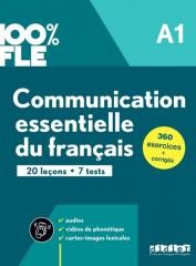okładka 100% FLE Communication essentielle du franais A1 książka | Eugnie, Marie-Laure Lions-Olivieri