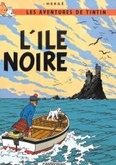 okładka Tintin L'ile Noire książka | Herge