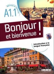 okładka Bonjour et bienvenue! A1.1 podręcznik + CD książka | Praca Zbiorowa
