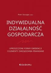 okładka Indywidualna działalność gospodarcza książka | Piotr Szczypa