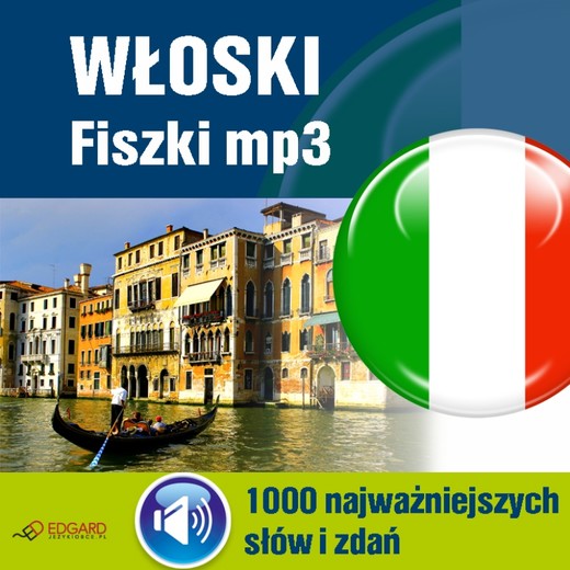 okładka Włoski Fiszki mp3 1000 najważniejszych słów i zdań audiobook | MP3 | Autor zbiorowy